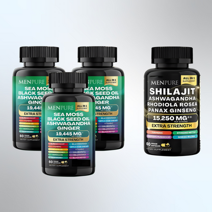 Menpure Sea Moss & Shilajit Capsules Bundle